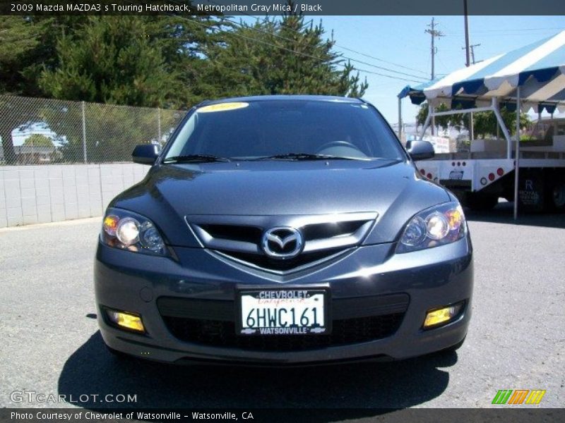Metropolitan Gray Mica / Black 2009 Mazda MAZDA3 s Touring Hatchback