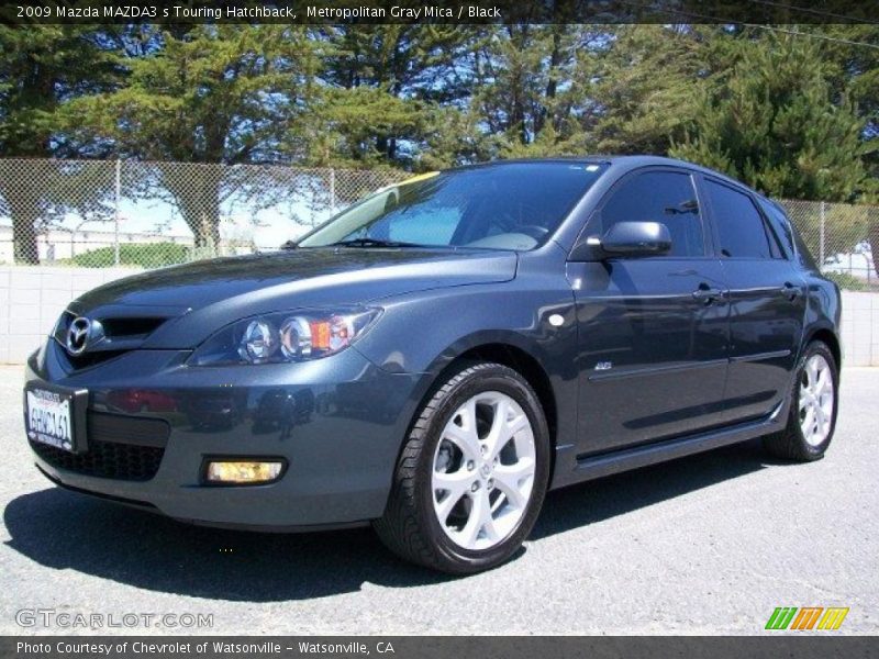 Metropolitan Gray Mica / Black 2009 Mazda MAZDA3 s Touring Hatchback