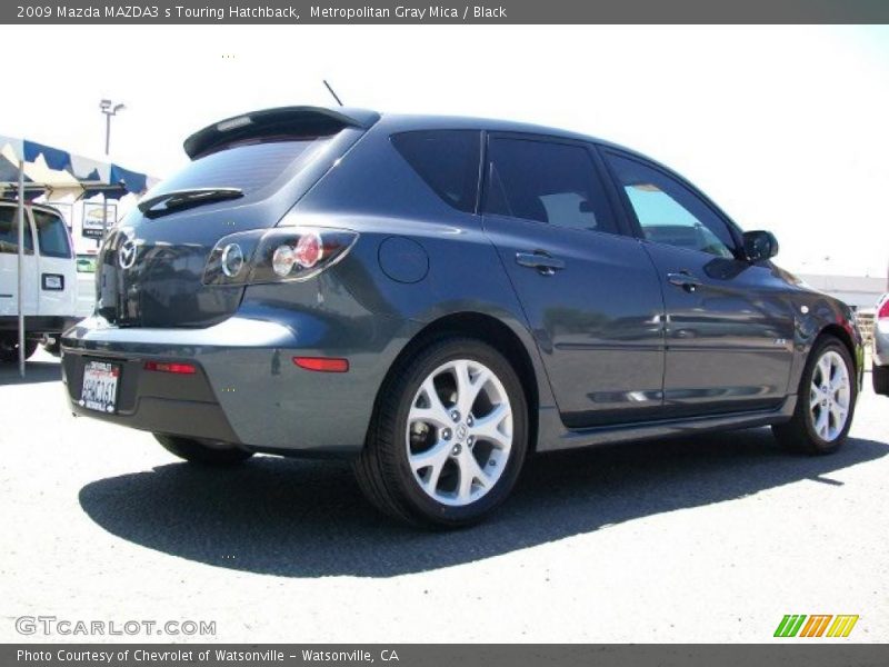 Metropolitan Gray Mica / Black 2009 Mazda MAZDA3 s Touring Hatchback