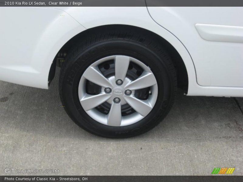 Clear White / Beige 2010 Kia Rio LX Sedan