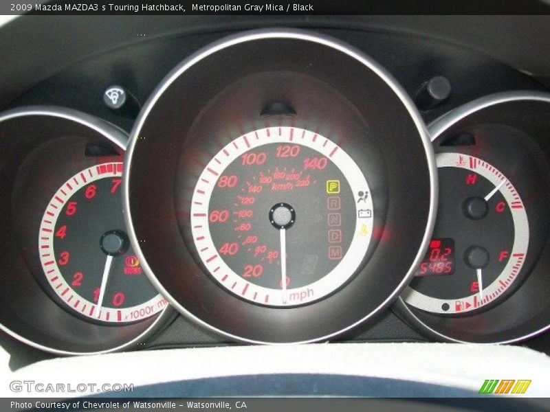 Metropolitan Gray Mica / Black 2009 Mazda MAZDA3 s Touring Hatchback
