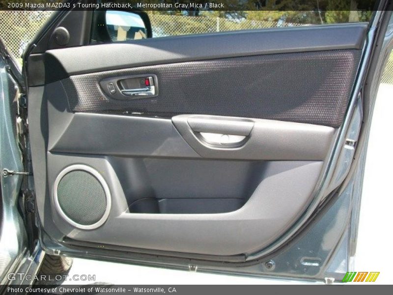 Metropolitan Gray Mica / Black 2009 Mazda MAZDA3 s Touring Hatchback