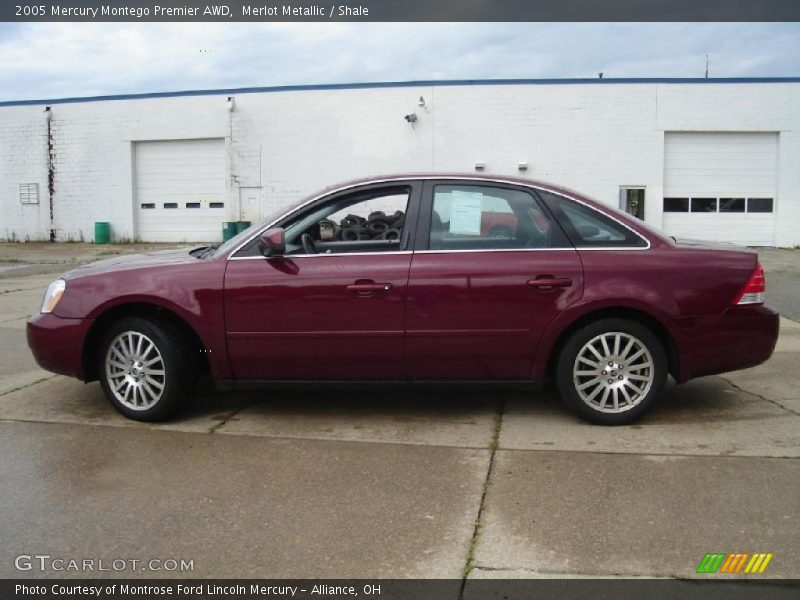 Merlot Metallic / Shale 2005 Mercury Montego Premier AWD