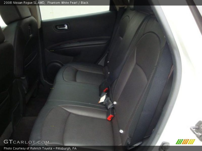 Phantom White Pearl / Black 2008 Nissan Rogue SL AWD