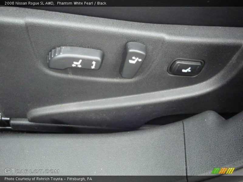 Phantom White Pearl / Black 2008 Nissan Rogue SL AWD