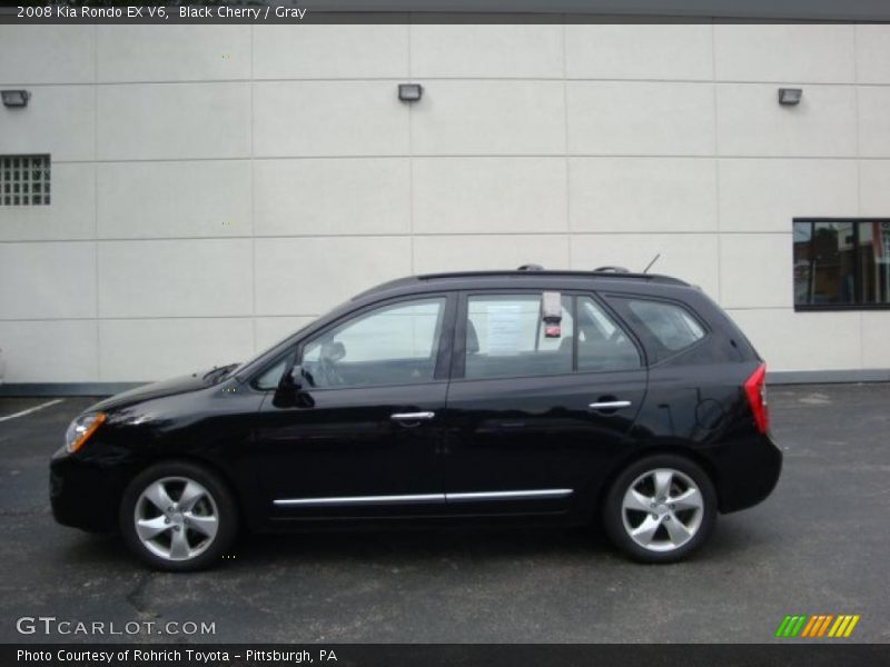 Black Cherry / Gray 2008 Kia Rondo EX V6