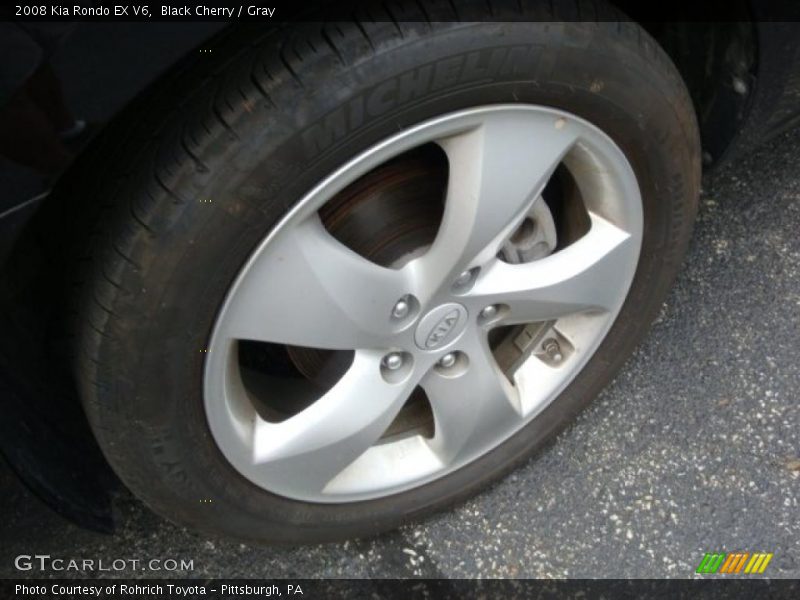 Black Cherry / Gray 2008 Kia Rondo EX V6