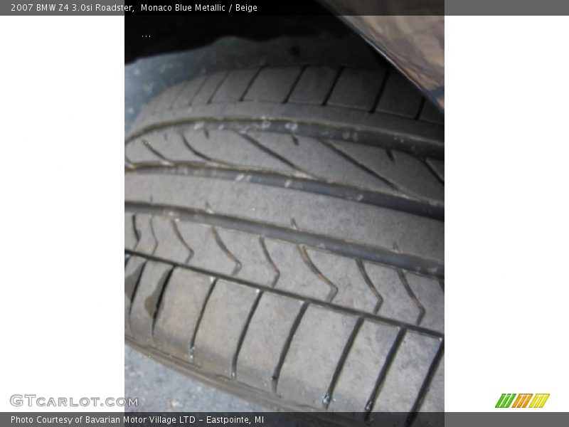 Monaco Blue Metallic / Beige 2007 BMW Z4 3.0si Roadster