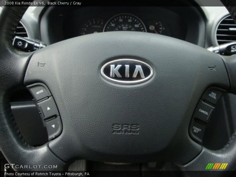 Black Cherry / Gray 2008 Kia Rondo EX V6