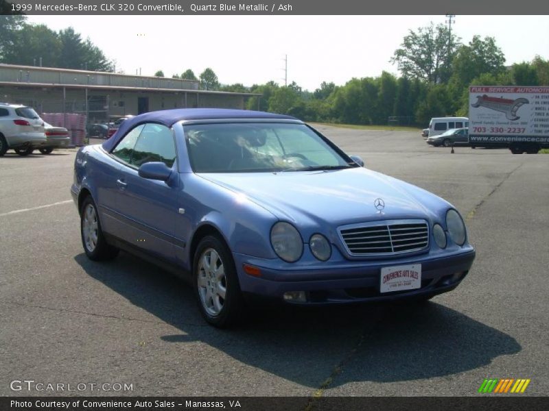Quartz Blue Metallic / Ash 1999 Mercedes-Benz CLK 320 Convertible
