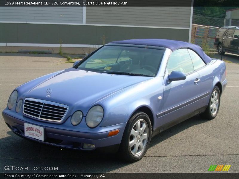 Quartz Blue Metallic / Ash 1999 Mercedes-Benz CLK 320 Convertible