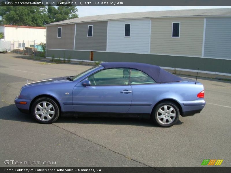 Quartz Blue Metallic / Ash 1999 Mercedes-Benz CLK 320 Convertible