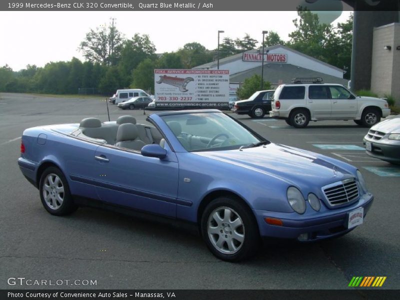 Quartz Blue Metallic / Ash 1999 Mercedes-Benz CLK 320 Convertible