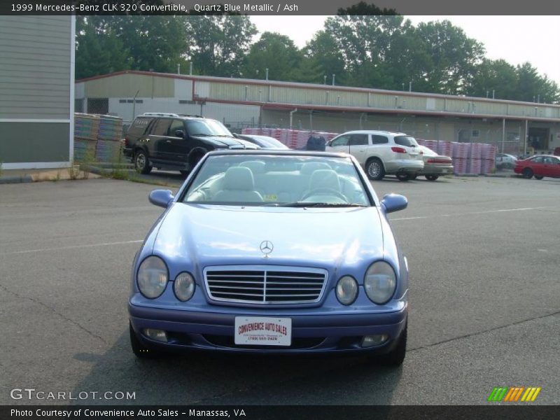 Quartz Blue Metallic / Ash 1999 Mercedes-Benz CLK 320 Convertible