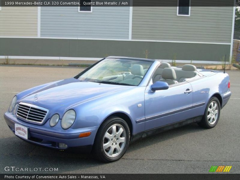 Quartz Blue Metallic / Ash 1999 Mercedes-Benz CLK 320 Convertible