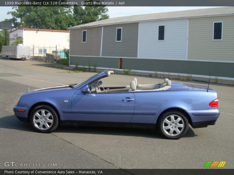 Quartz Blue Metallic / Ash 1999 Mercedes-Benz CLK 320 Convertible