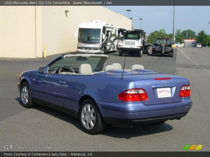 Quartz Blue Metallic / Ash 1999 Mercedes-Benz CLK 320 Convertible