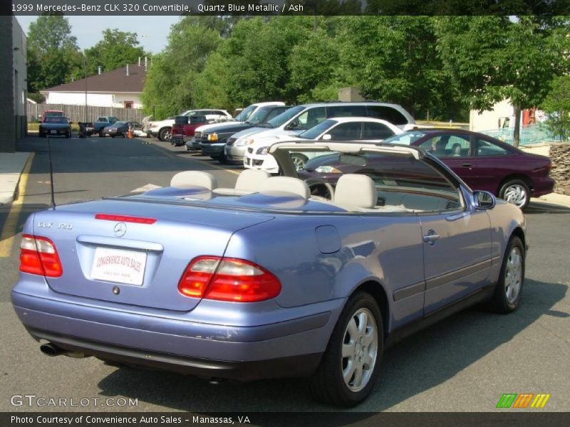 Quartz Blue Metallic / Ash 1999 Mercedes-Benz CLK 320 Convertible