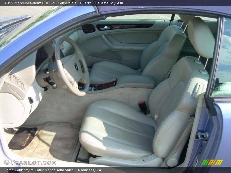 Quartz Blue Metallic / Ash 1999 Mercedes-Benz CLK 320 Convertible