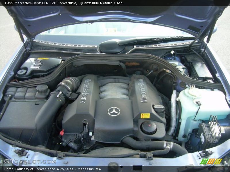 Quartz Blue Metallic / Ash 1999 Mercedes-Benz CLK 320 Convertible