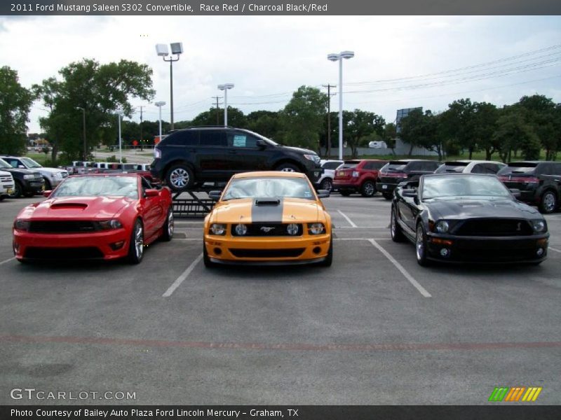 Race Red / Charcoal Black/Red 2011 Ford Mustang Saleen S302 Convertible