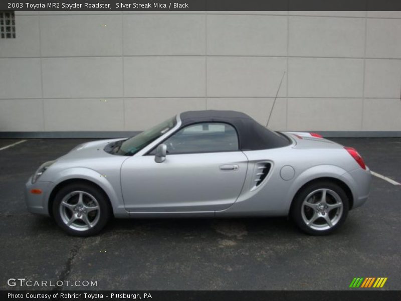 Silver Streak Mica / Black 2003 Toyota MR2 Spyder Roadster