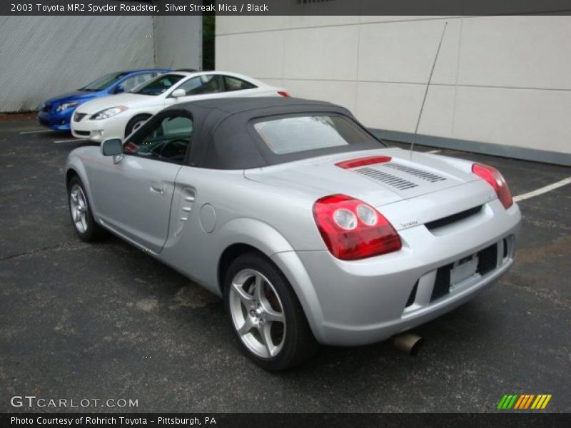 Silver Streak Mica / Black 2003 Toyota MR2 Spyder Roadster