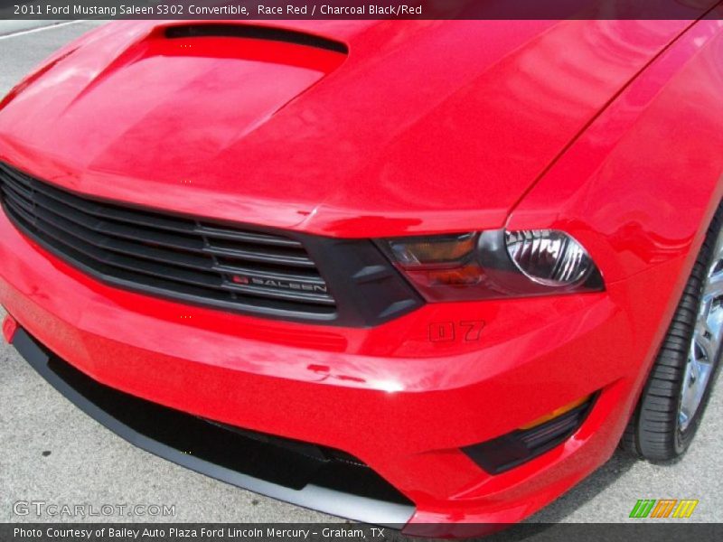 Race Red / Charcoal Black/Red 2011 Ford Mustang Saleen S302 Convertible