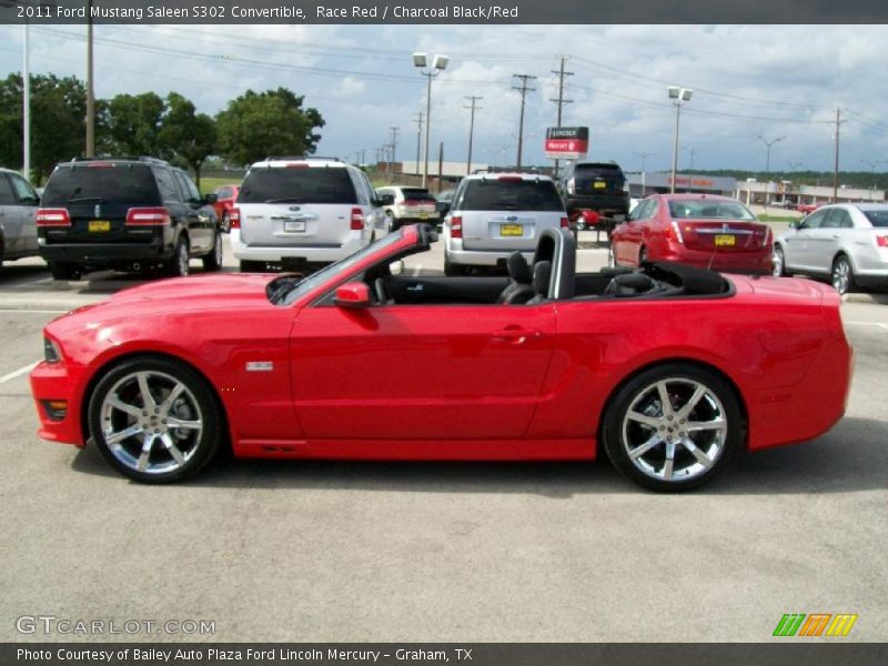 Race Red / Charcoal Black/Red 2011 Ford Mustang Saleen S302 Convertible