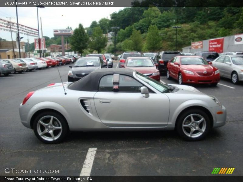 Silver Streak Mica / Black 2003 Toyota MR2 Spyder Roadster