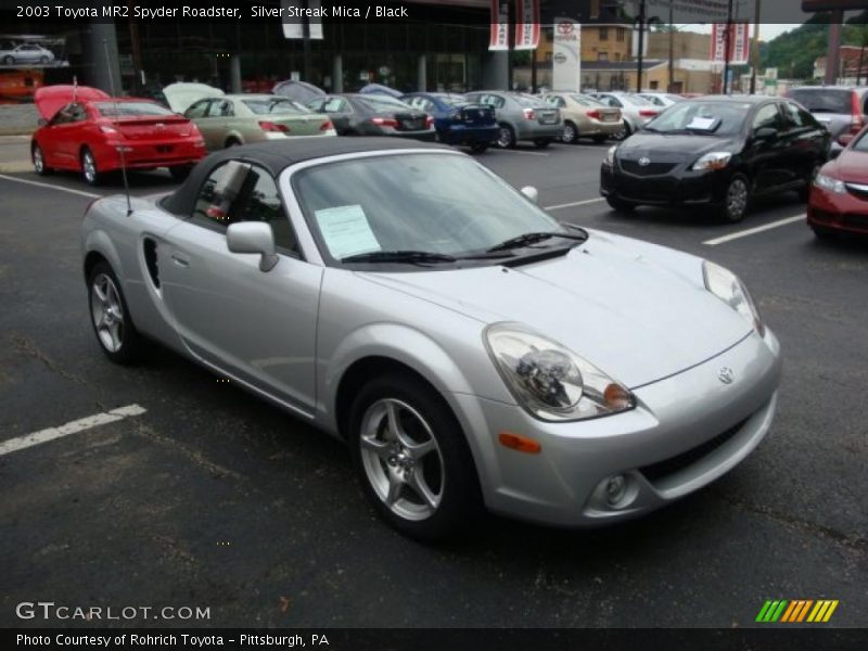 Silver Streak Mica / Black 2003 Toyota MR2 Spyder Roadster