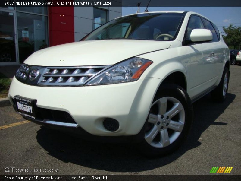 Glacier Pearl White / Cafe Latte 2007 Nissan Murano S AWD