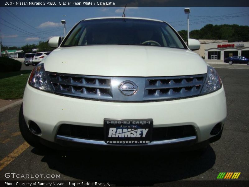 Glacier Pearl White / Cafe Latte 2007 Nissan Murano S AWD