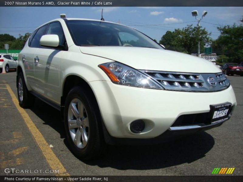 Glacier Pearl White / Cafe Latte 2007 Nissan Murano S AWD