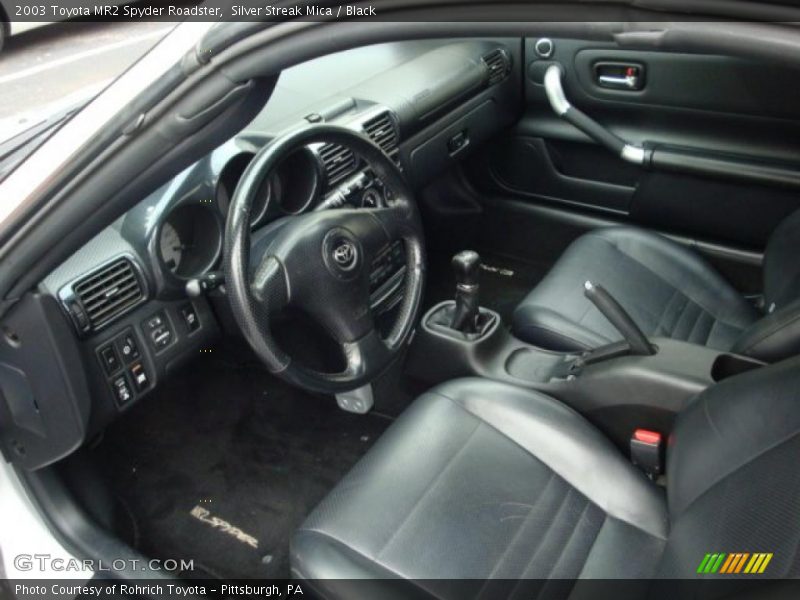 Silver Streak Mica / Black 2003 Toyota MR2 Spyder Roadster