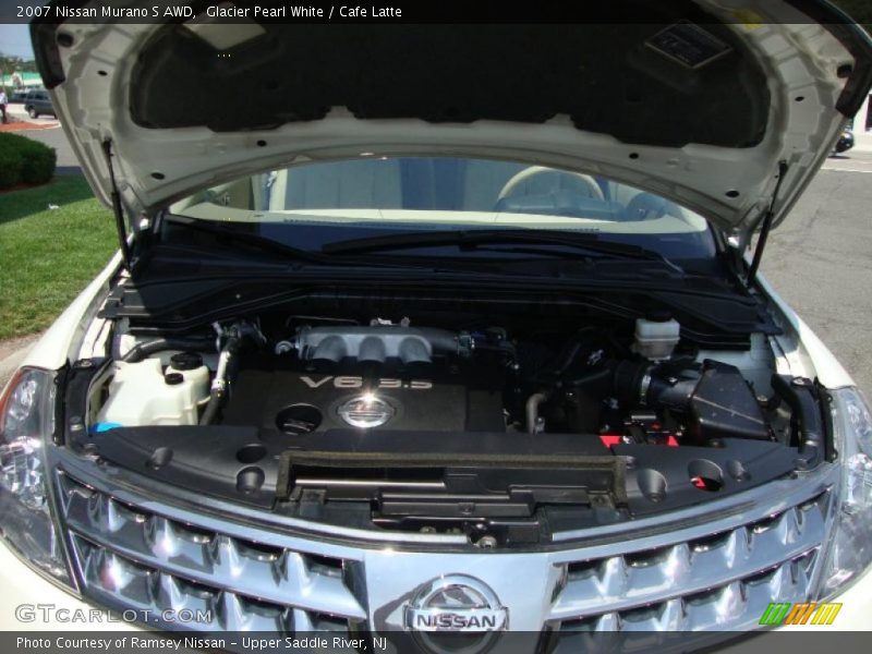 Glacier Pearl White / Cafe Latte 2007 Nissan Murano S AWD