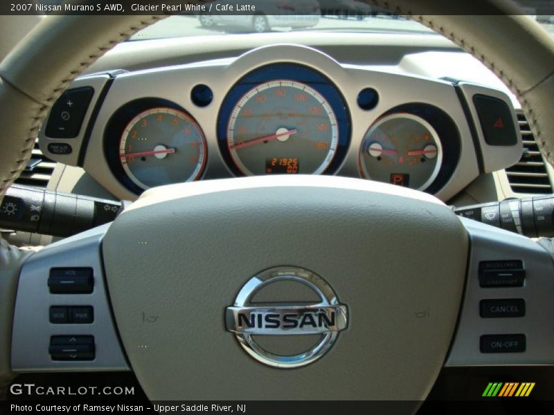 Glacier Pearl White / Cafe Latte 2007 Nissan Murano S AWD