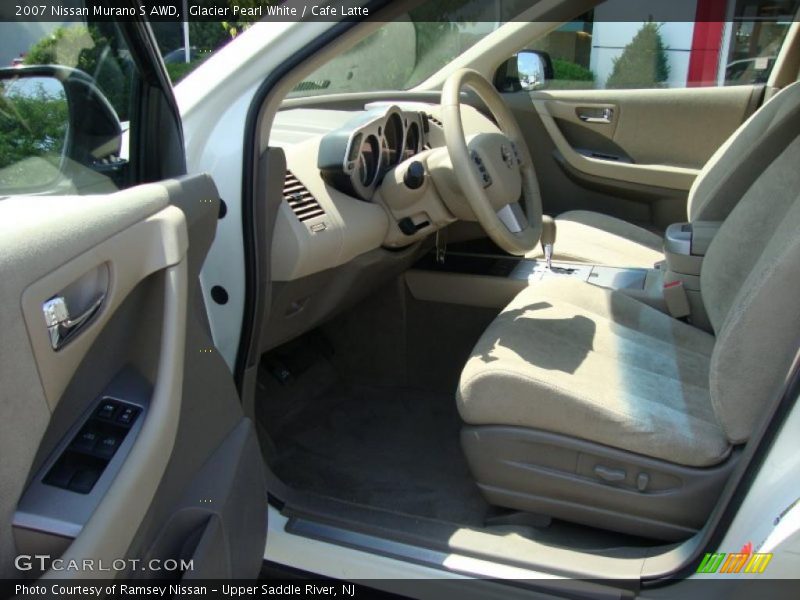 Glacier Pearl White / Cafe Latte 2007 Nissan Murano S AWD
