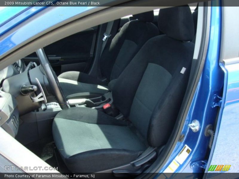 Octane Blue Pearl / Black 2009 Mitsubishi Lancer GTS
