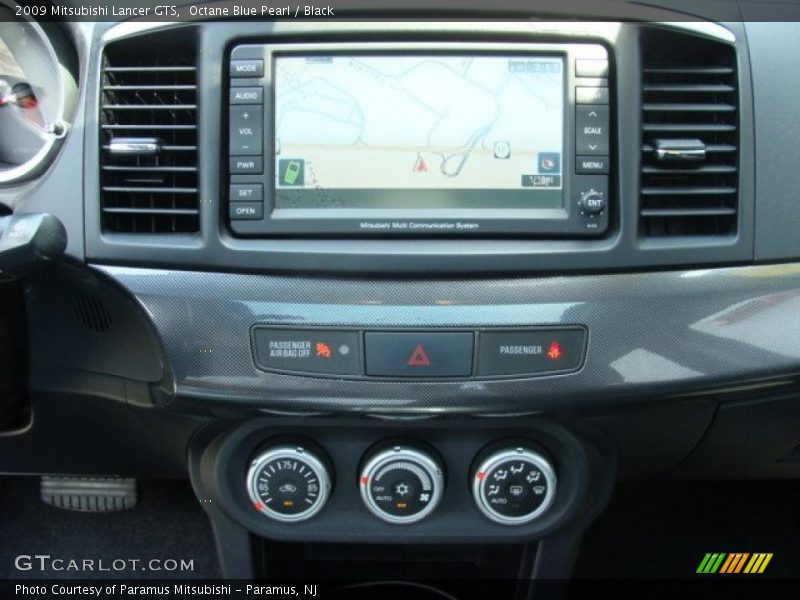 Octane Blue Pearl / Black 2009 Mitsubishi Lancer GTS