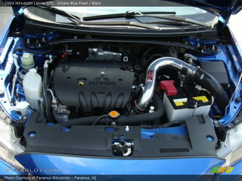 Octane Blue Pearl / Black 2009 Mitsubishi Lancer GTS