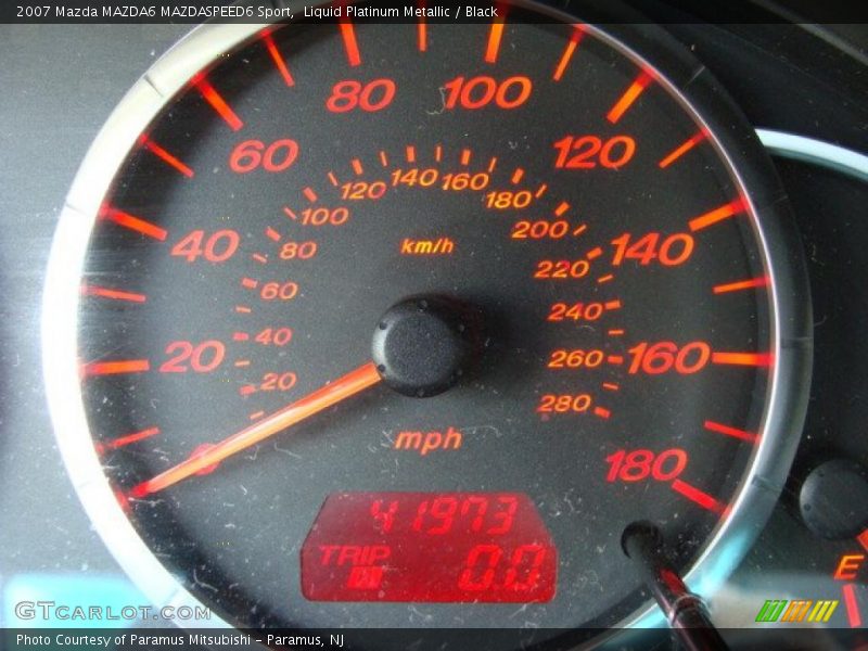 Liquid Platinum Metallic / Black 2007 Mazda MAZDA6 MAZDASPEED6 Sport