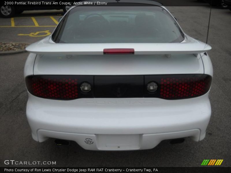 Arctic White / Ebony 2000 Pontiac Firebird Trans Am Coupe
