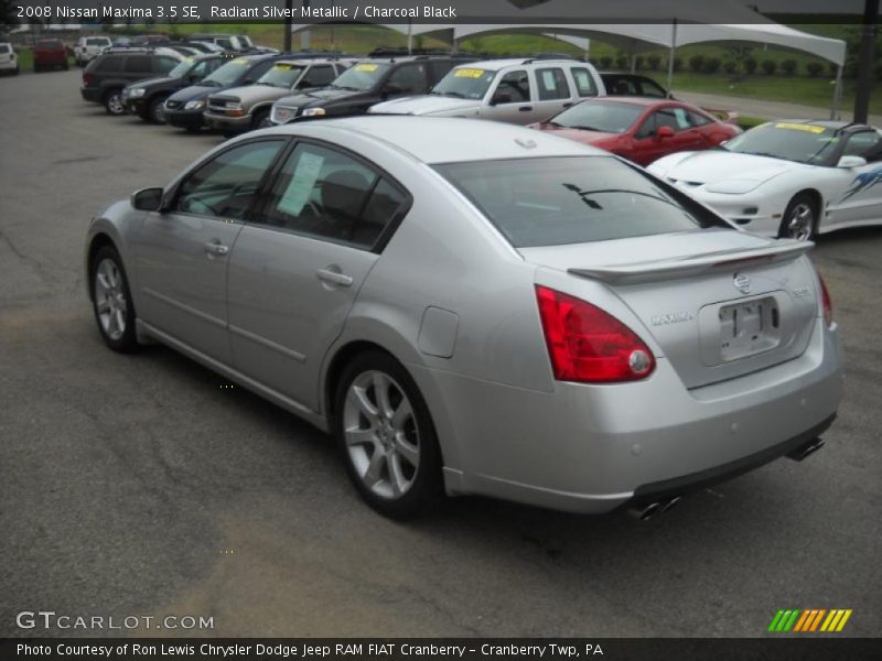 Radiant Silver Metallic / Charcoal Black 2008 Nissan Maxima 3.5 SE