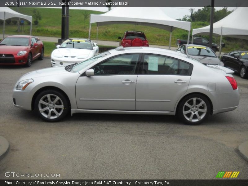 Radiant Silver Metallic / Charcoal Black 2008 Nissan Maxima 3.5 SE