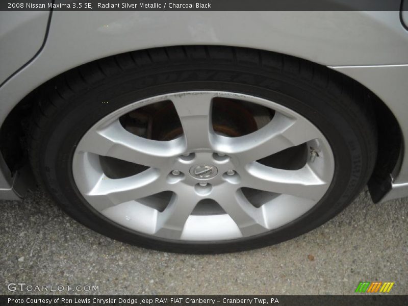 Radiant Silver Metallic / Charcoal Black 2008 Nissan Maxima 3.5 SE