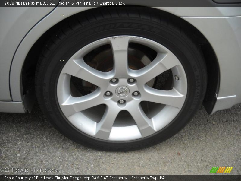 Radiant Silver Metallic / Charcoal Black 2008 Nissan Maxima 3.5 SE