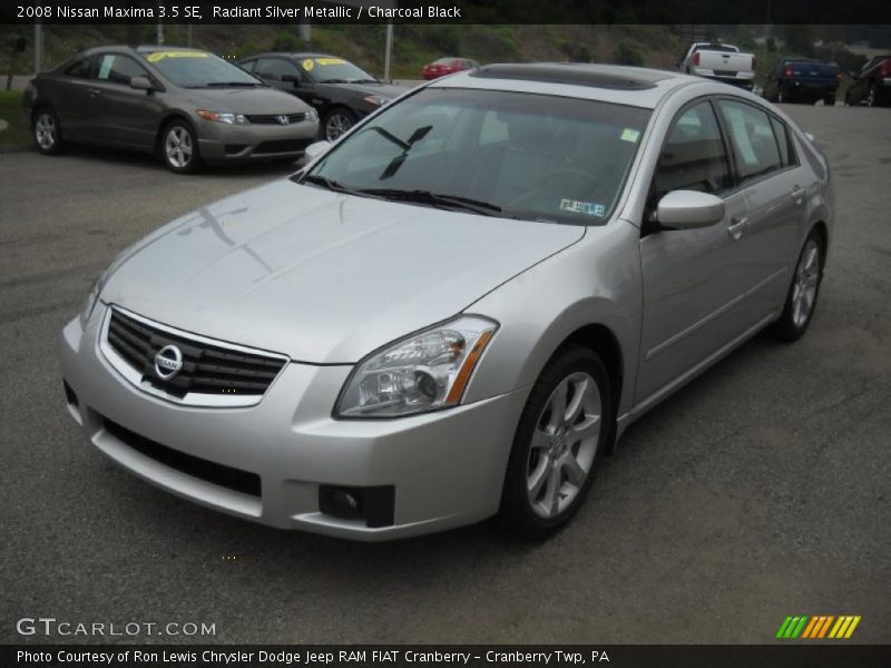 Radiant Silver Metallic / Charcoal Black 2008 Nissan Maxima 3.5 SE