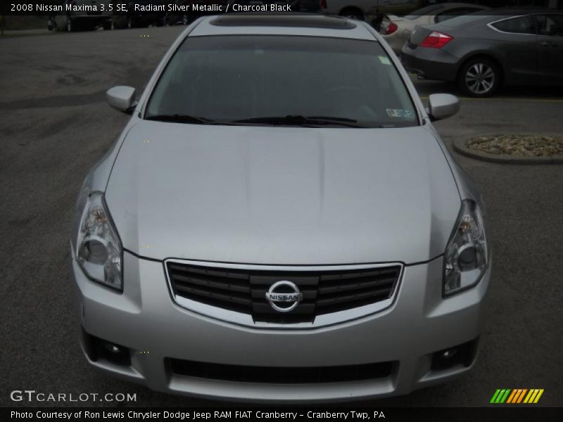 Radiant Silver Metallic / Charcoal Black 2008 Nissan Maxima 3.5 SE