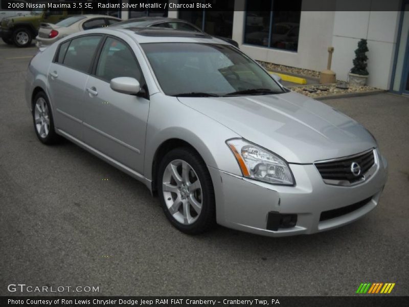 Radiant Silver Metallic / Charcoal Black 2008 Nissan Maxima 3.5 SE